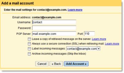 gmailmailfetcher Gmail Mail Fetcher preleva la posta da altri account