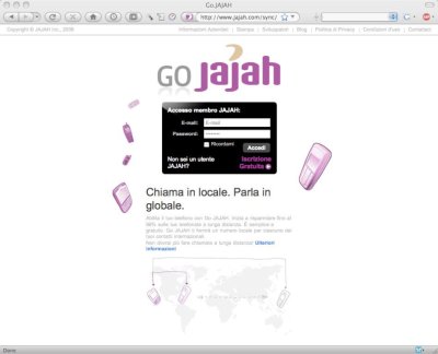 JAJAH lancia GoJAJAH nuovo servizio di telefonia mobile VoIP, in anteprima mondiale in Italia